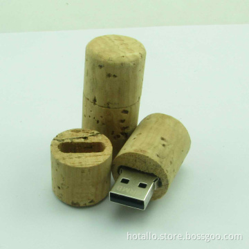 Red Wine Cork USB Flash Drive by Real Wood